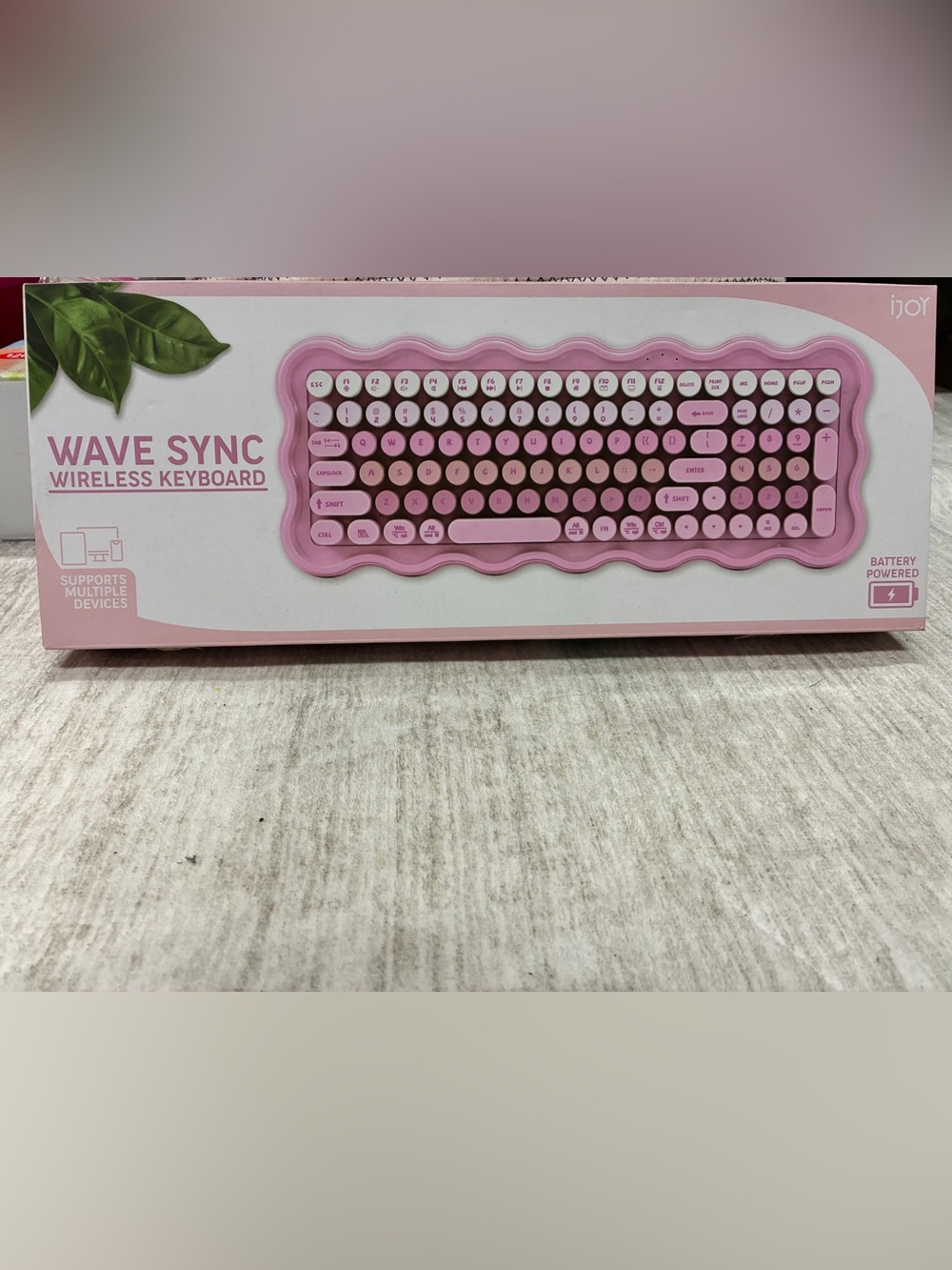 iJoy Wave Sync Pink Wireless Keyboard